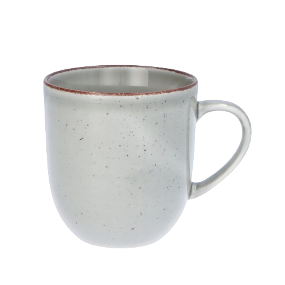 Tall Speckled Mug with Trim