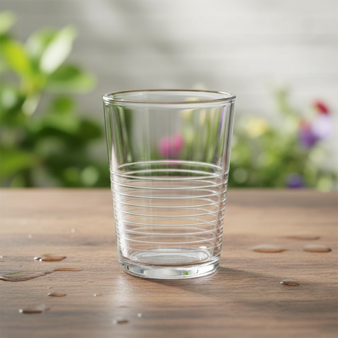 Ridged drinking tumbler