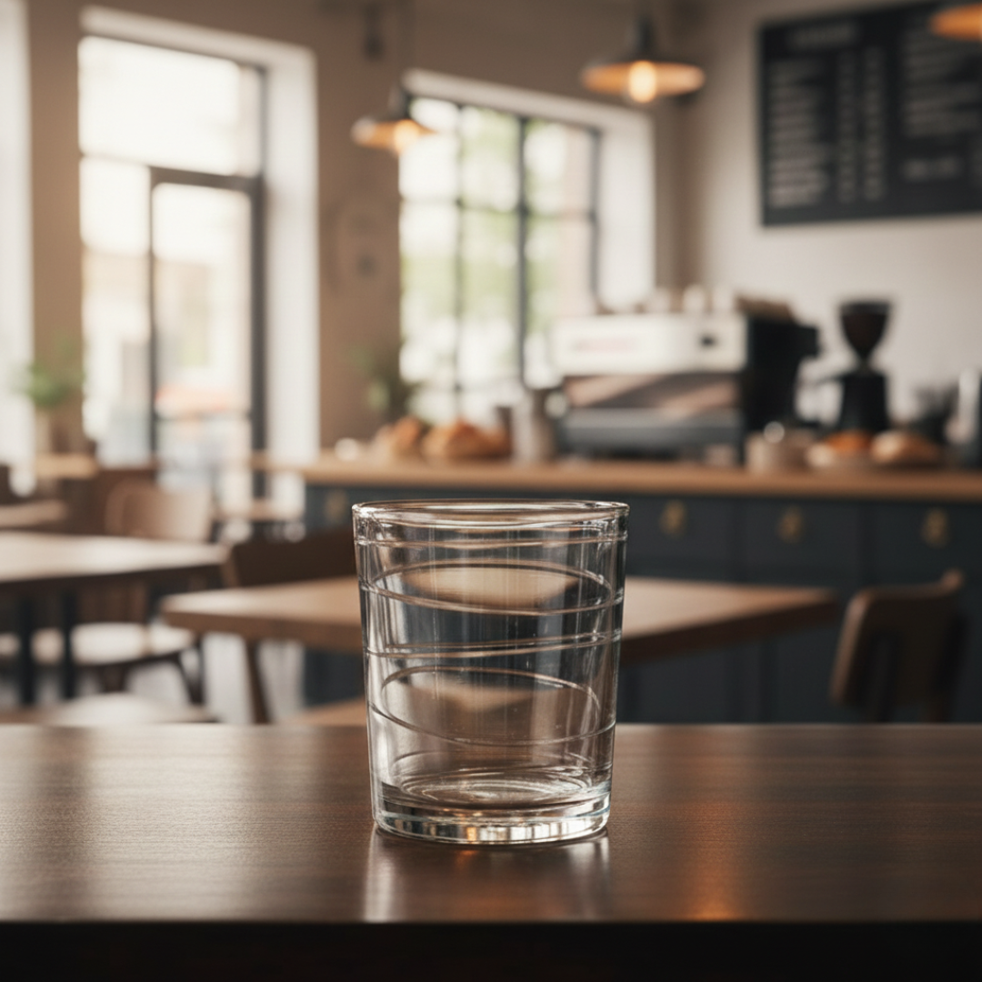 Spiral Grooved Drinking Glass