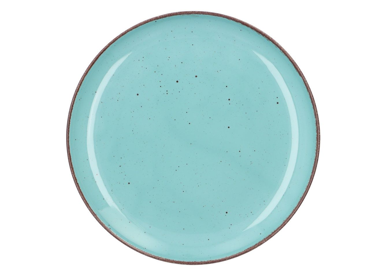 Speckled Dinnerware with Brown Rim Set