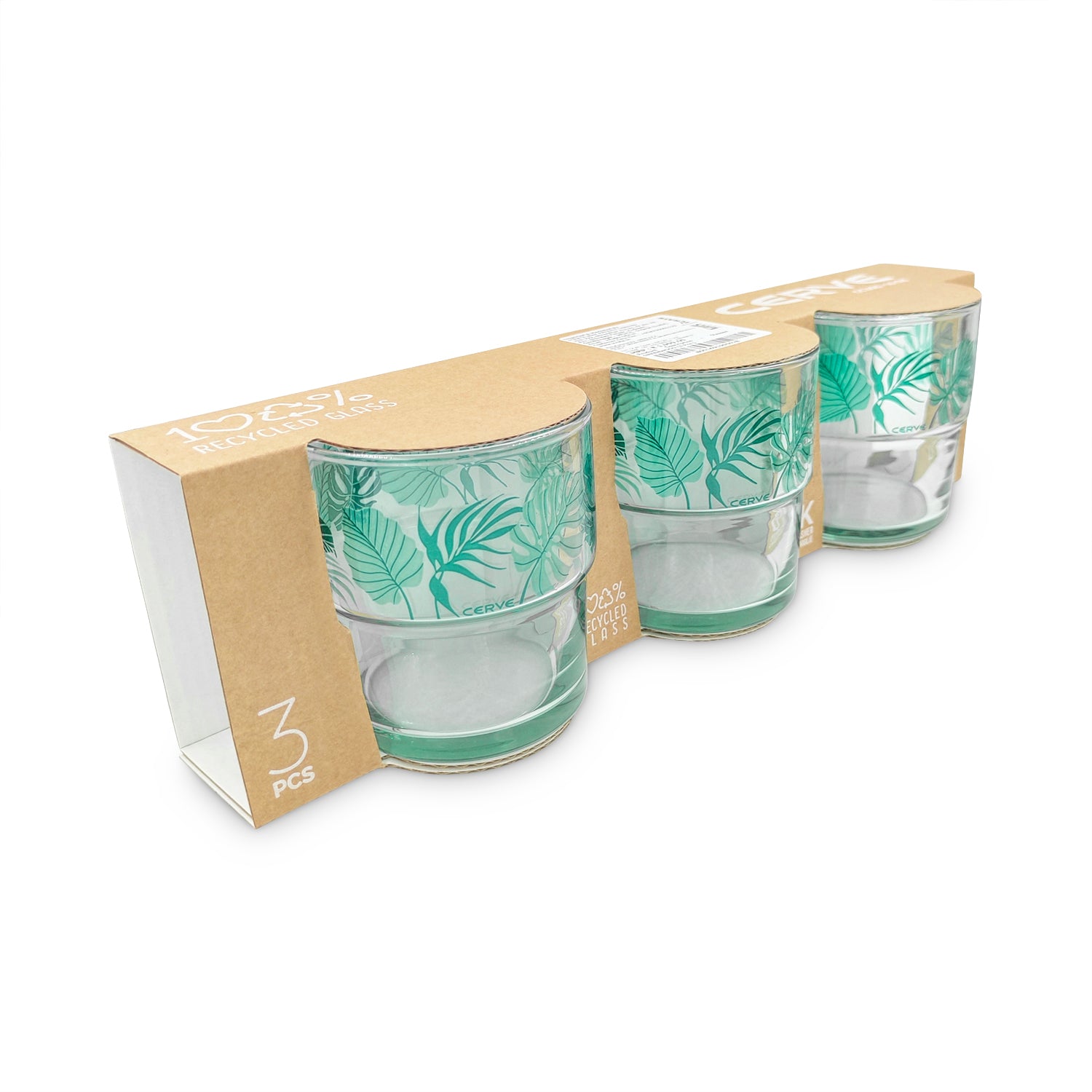 Tropical Leaf Tumbler Set