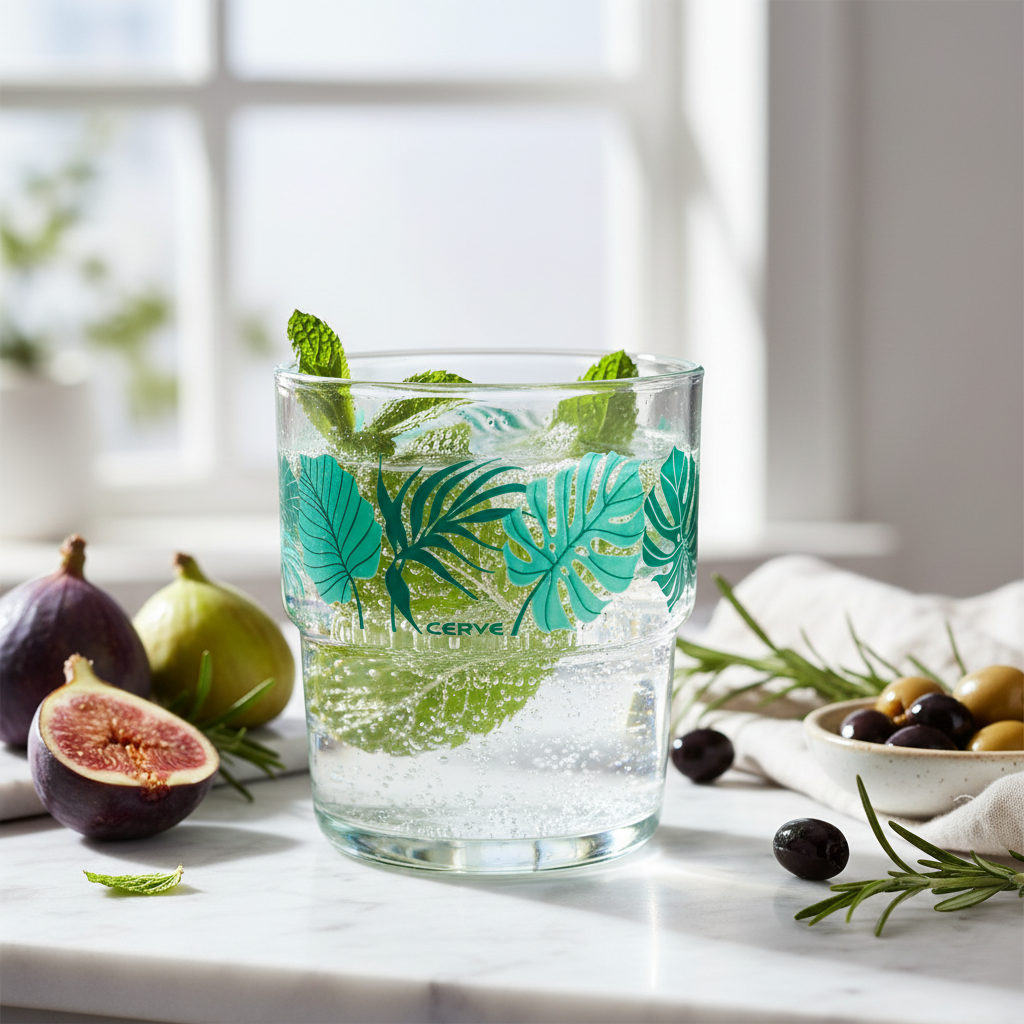 Tropical Leaf Tumbler Set
