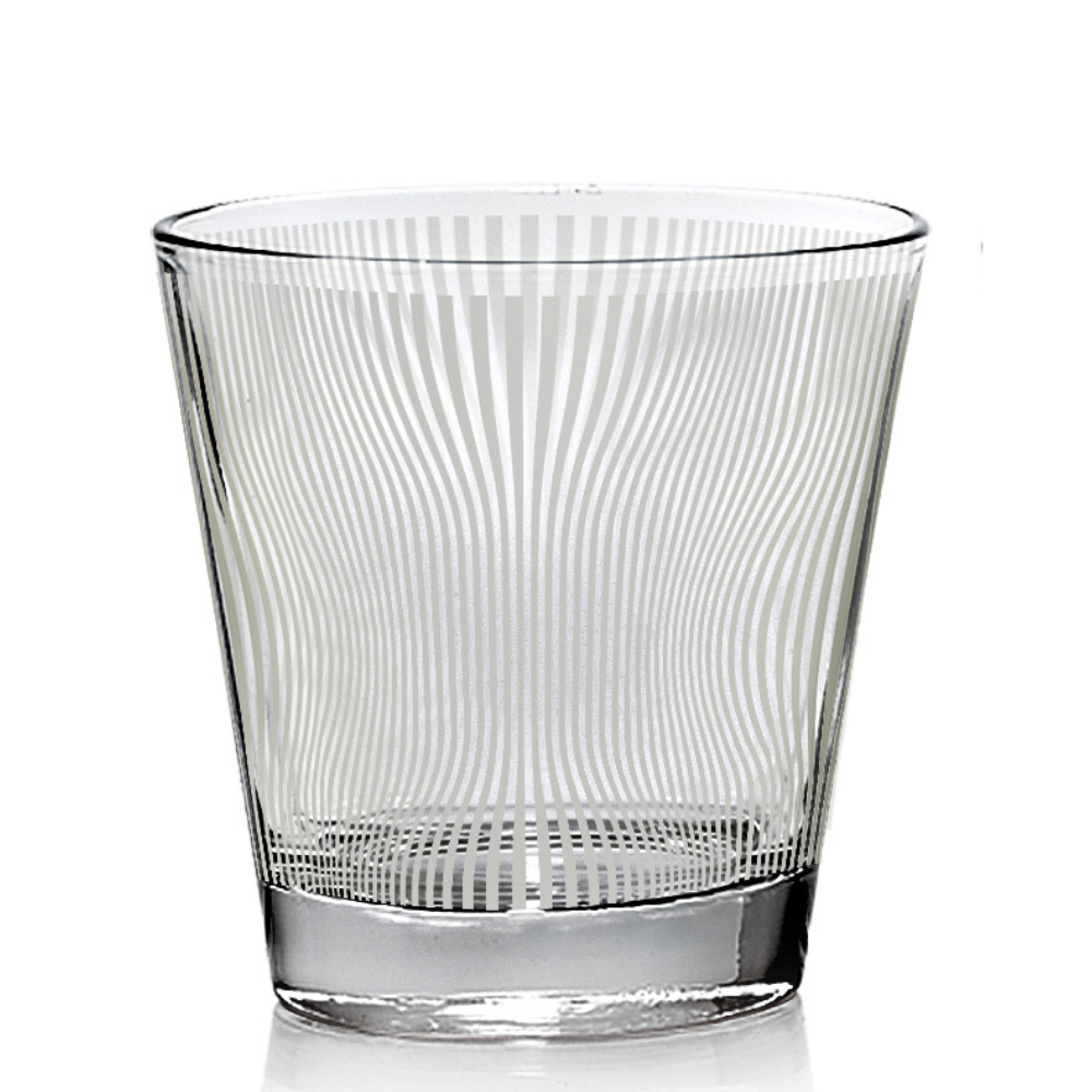 Wave-patterned drinking tumbler