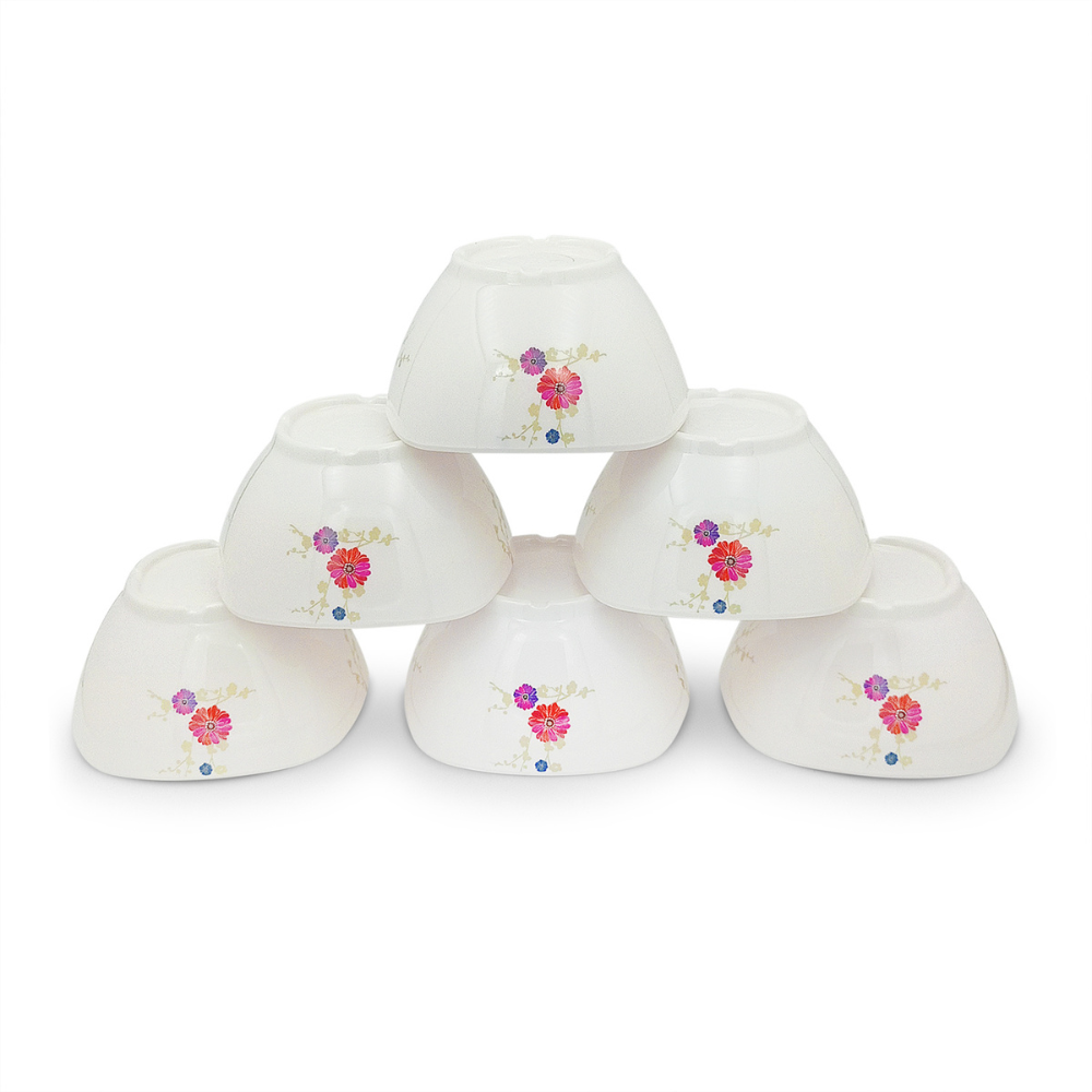 Floral square bowl set