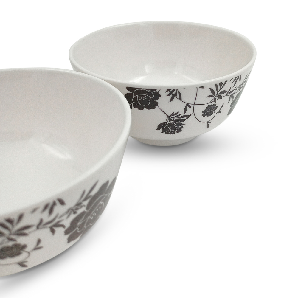 Floral nested bowl set