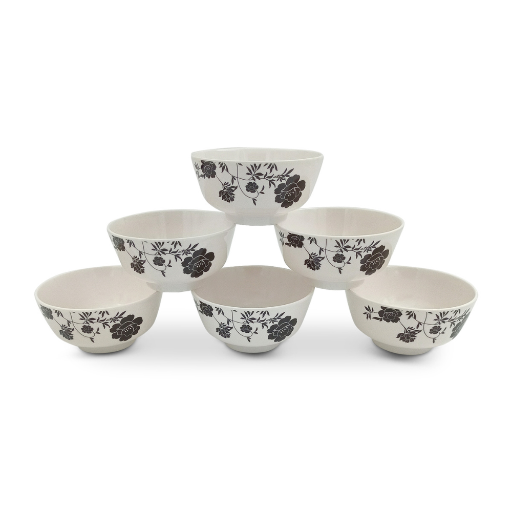 Floral nested bowl set