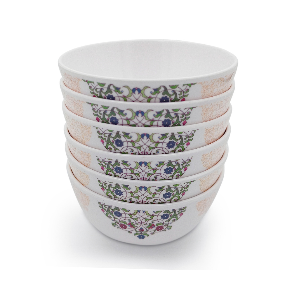 Floral Motif Stackable Bowls