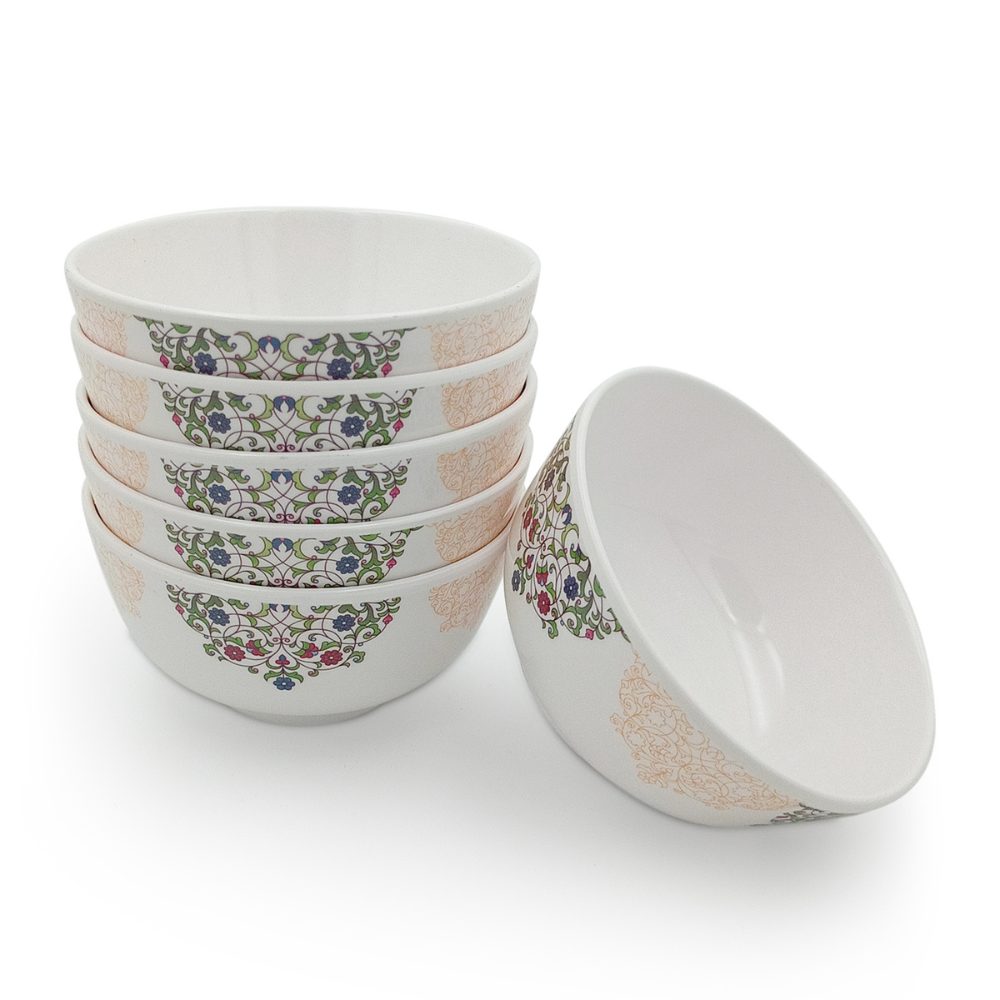 Floral Motif Stackable Bowls