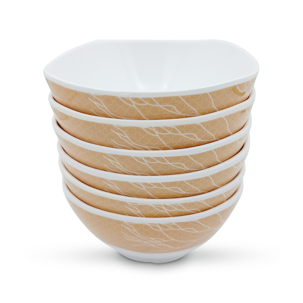 Nestable Branch-Patterned Bowl Set