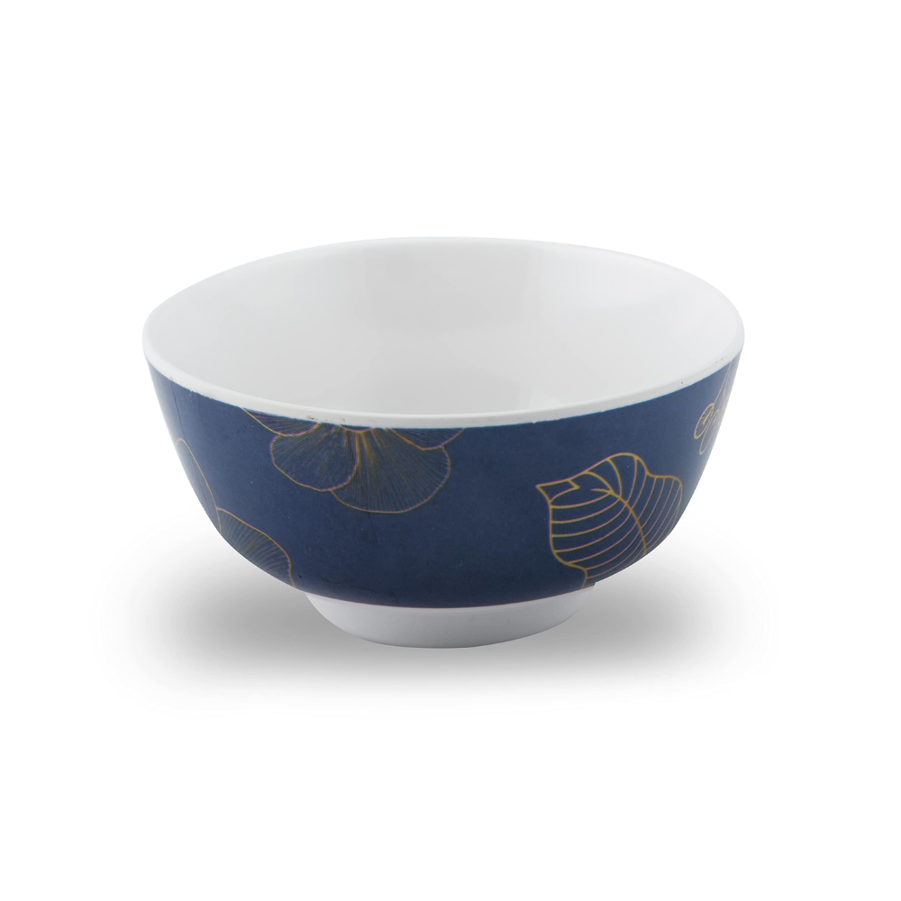 Flared bowls with gold accents