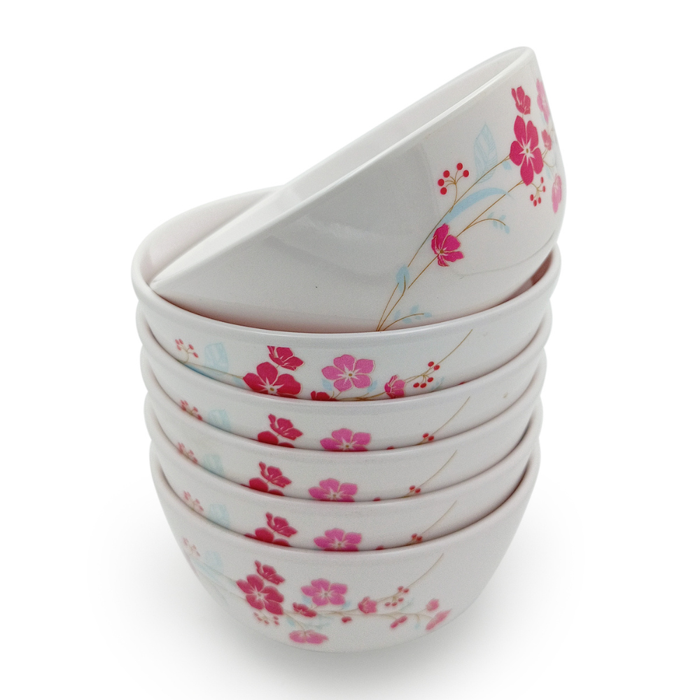Stackable Floral Bowl Set