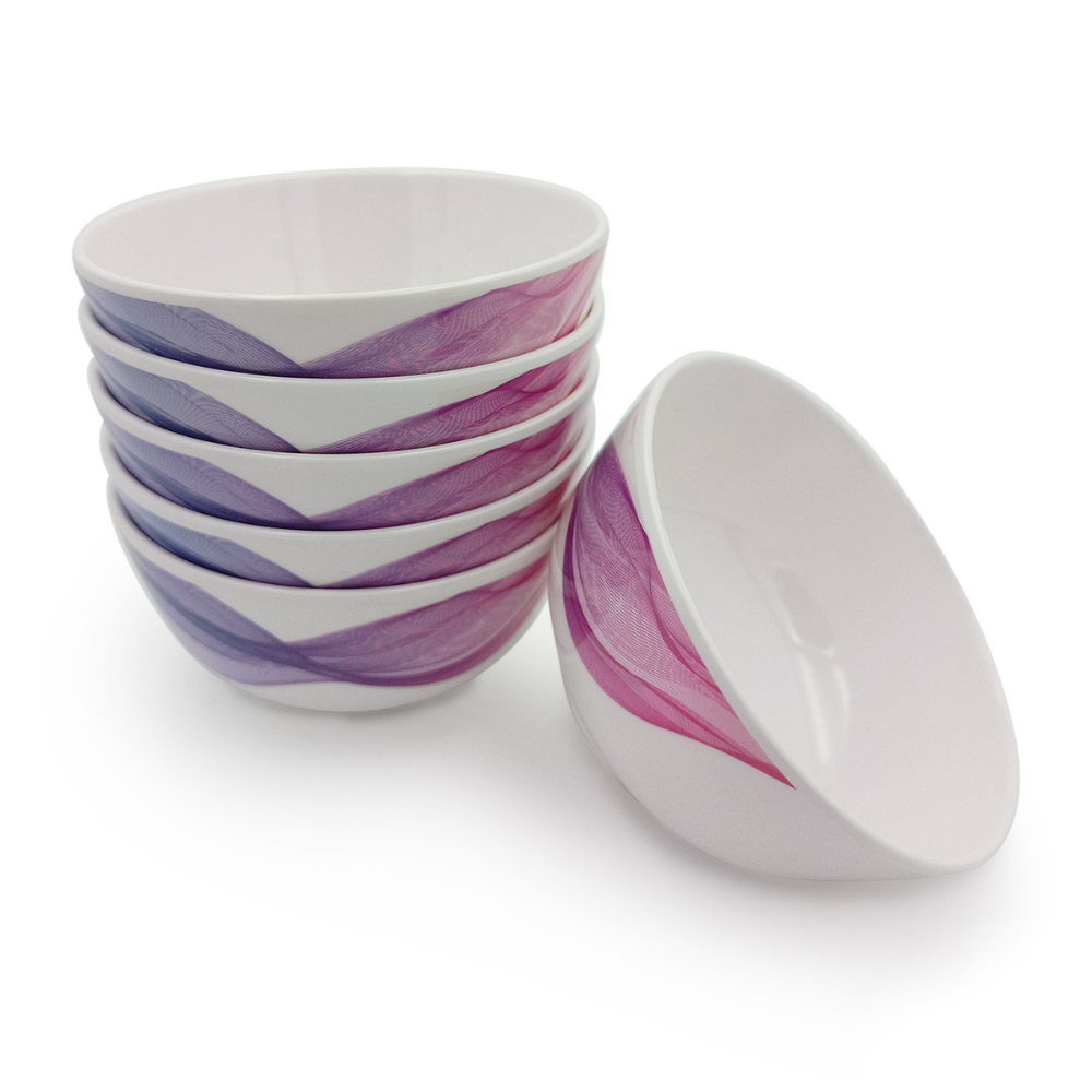 Stackable Swirled Bowl Set