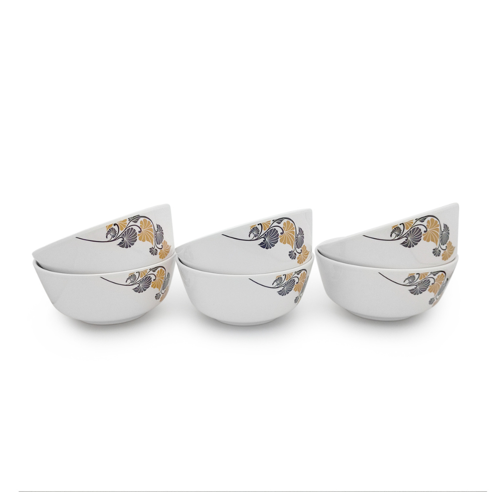 Swirling Floral Bowl Set
