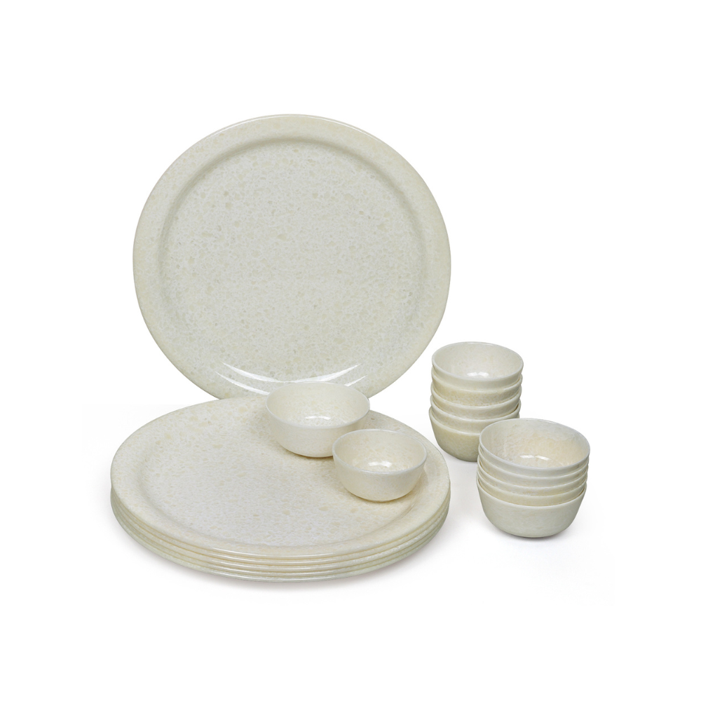 Stackable Round Plate and Bowl Collection