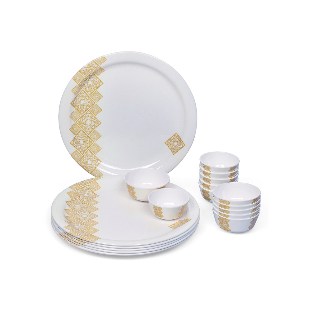 Geometric Patterned Dinner Set