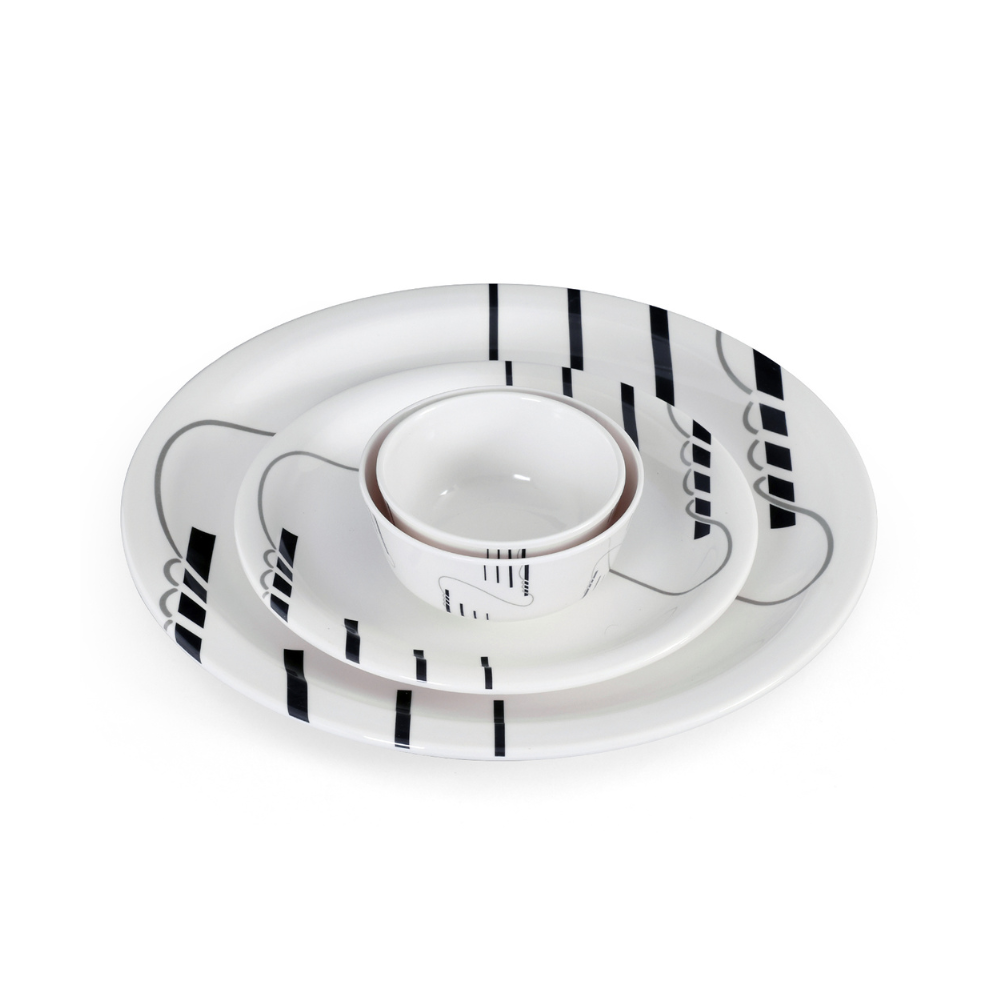 Abstract Round Dish Set