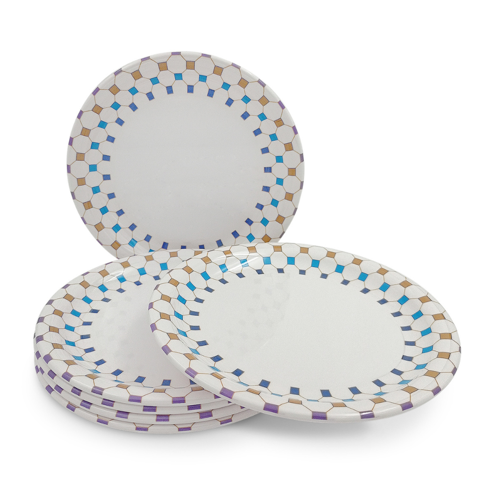 Round Mosaic Plate Set