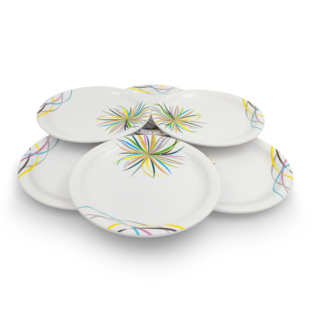 Round Starburst Plate Set