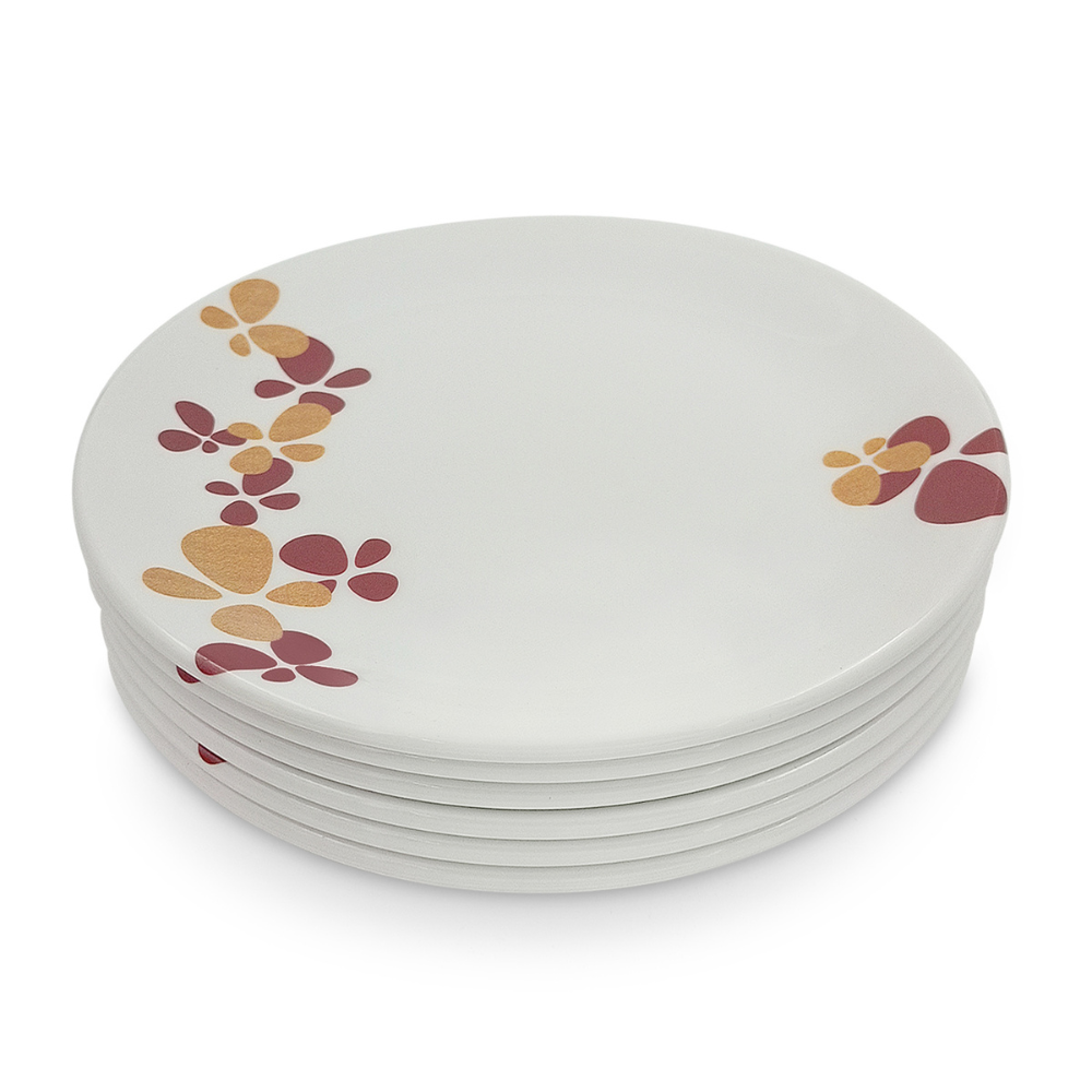 Floral Decorated Plate Set