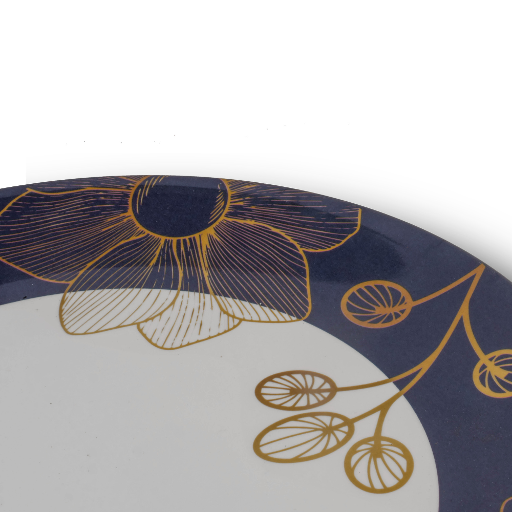 Round Floral Dinner Plates