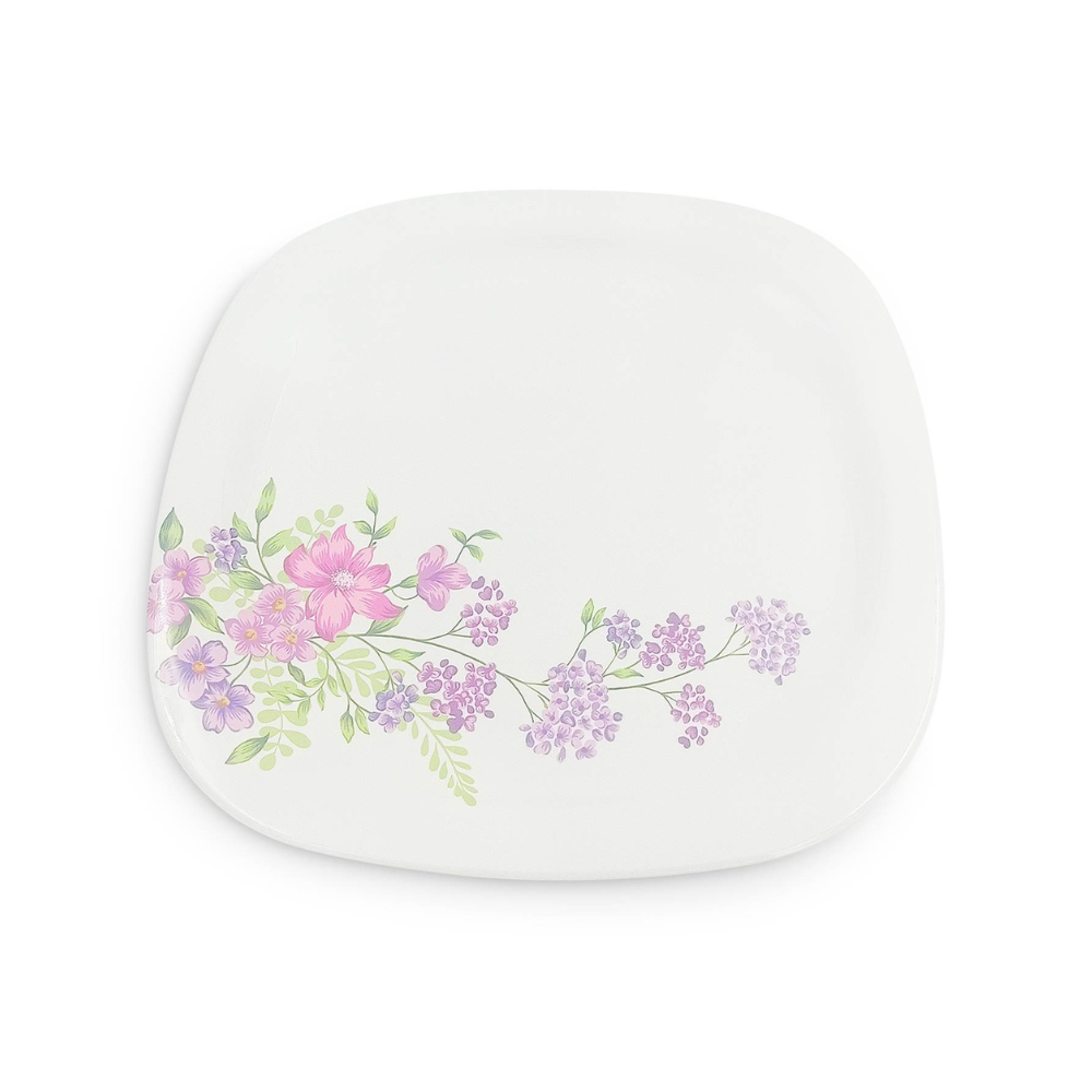 Floral oval plate set