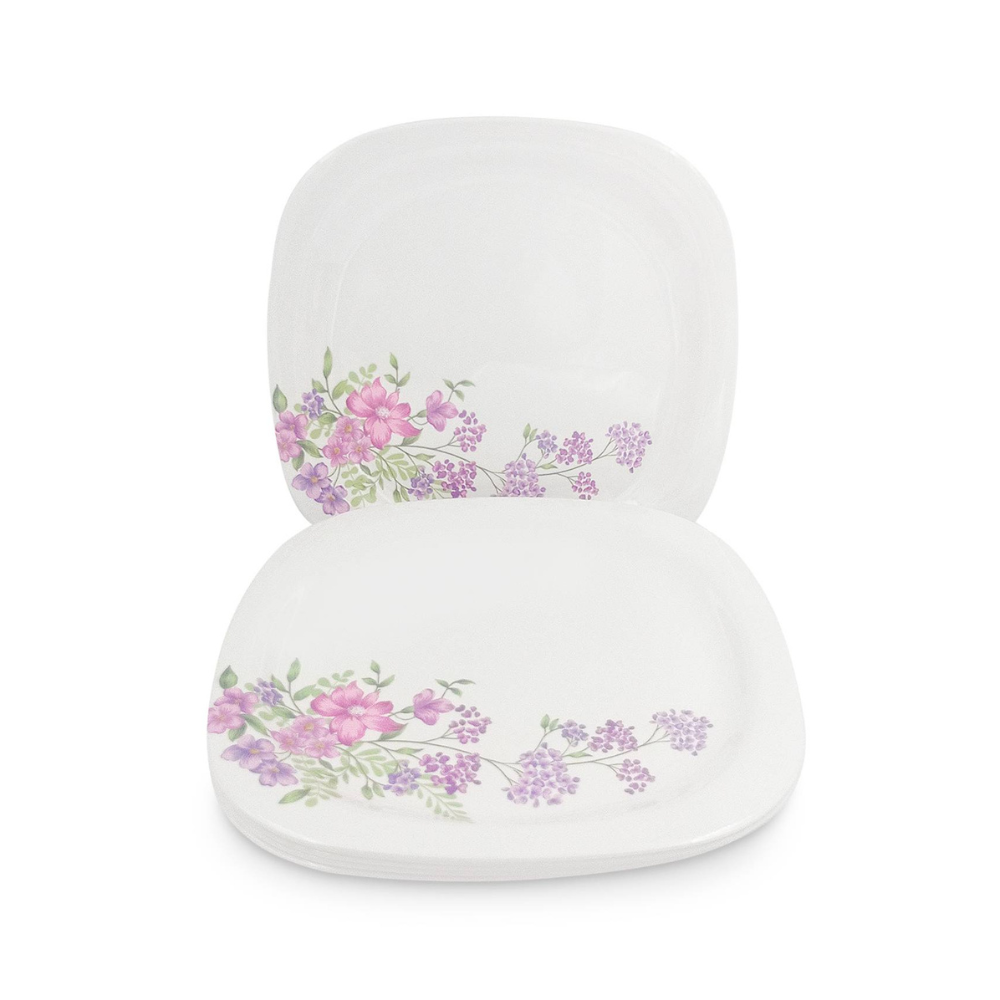 Floral oval plate set