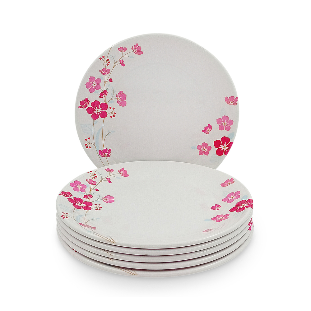 Floral dinner plate set