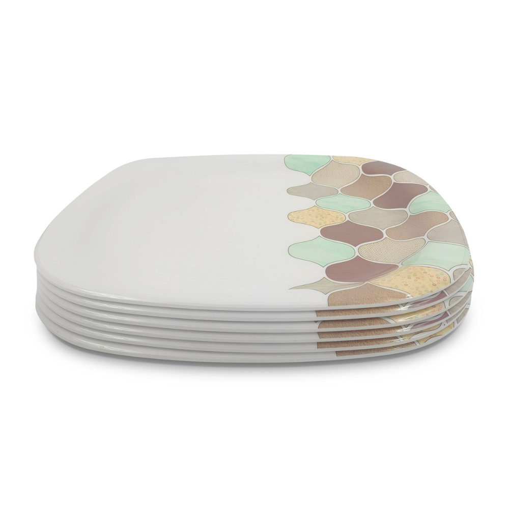 Asymmetrical Pattern Plate Set