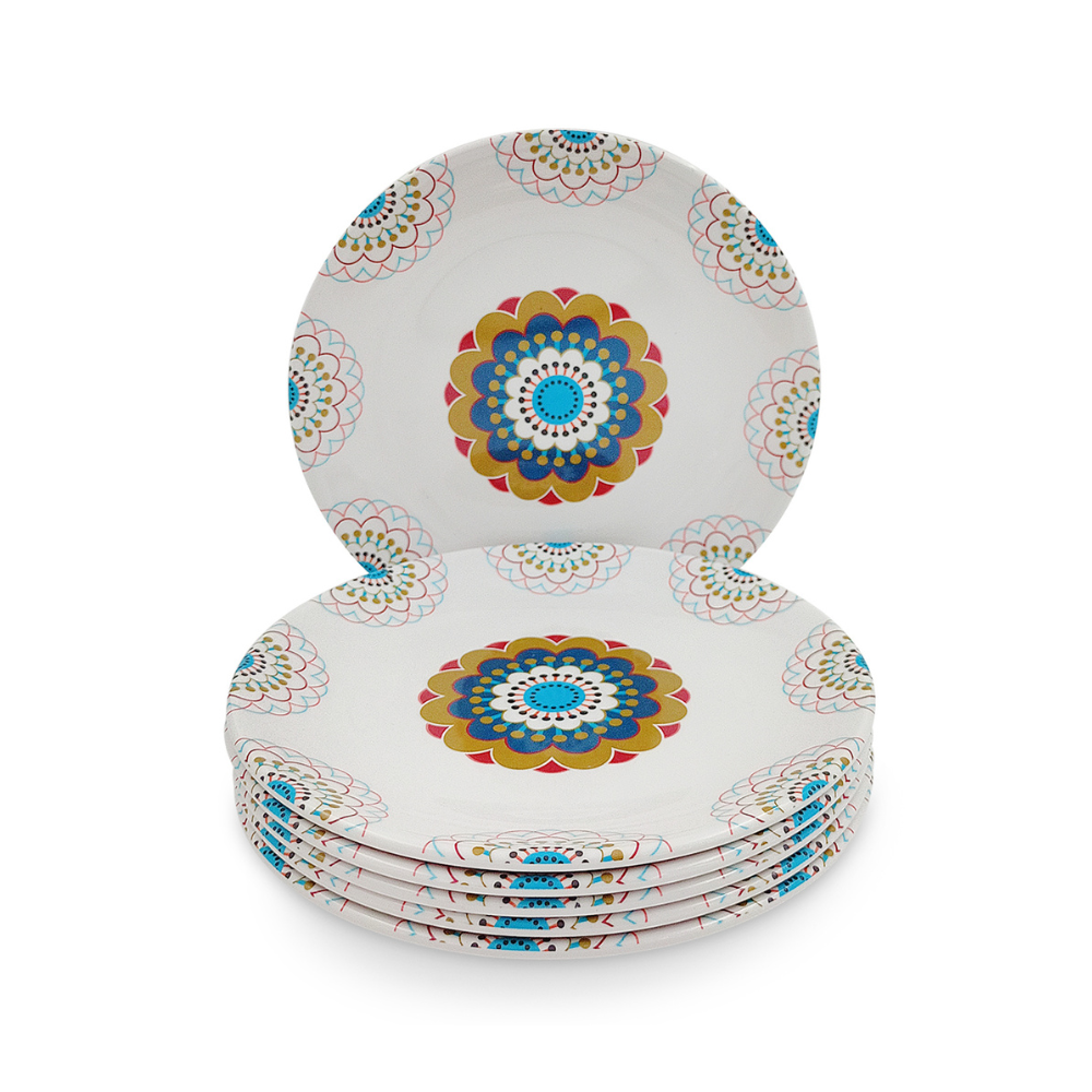 Floral Mandala Plate Set