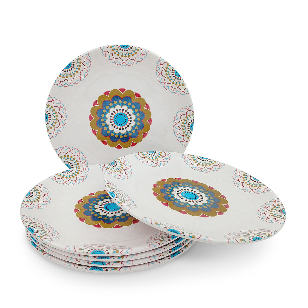 Floral Mandala Plate Set