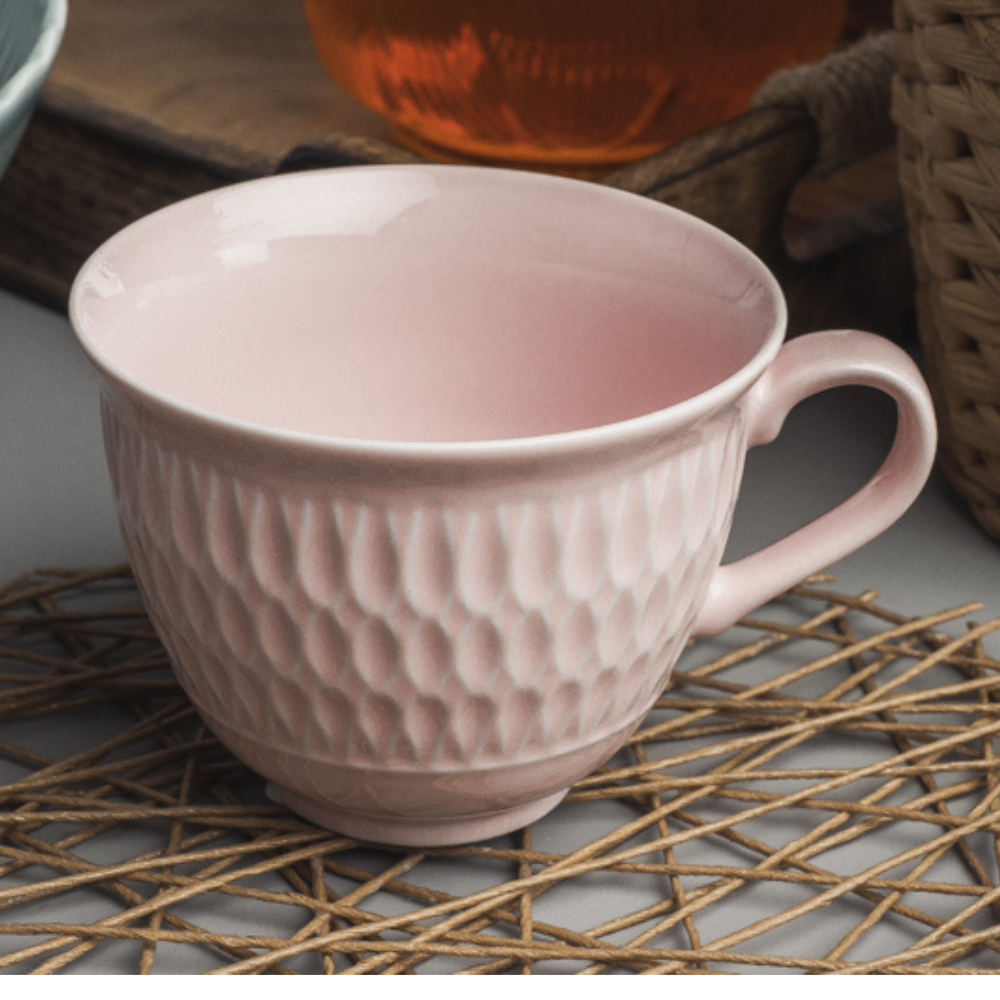 Embossed Teacup Set