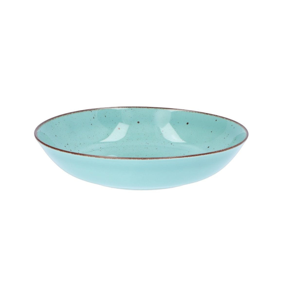 Speckled Dinnerware with Brown Rim Set