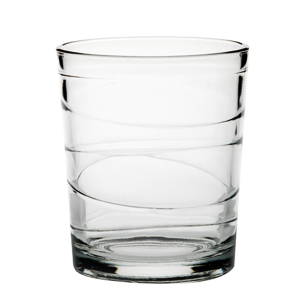 Spiral Grooved Drinking Glass